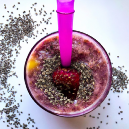 Smoothie with chia seeds