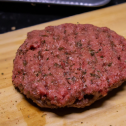 Ground beef meat burger