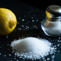 Lemon and salt